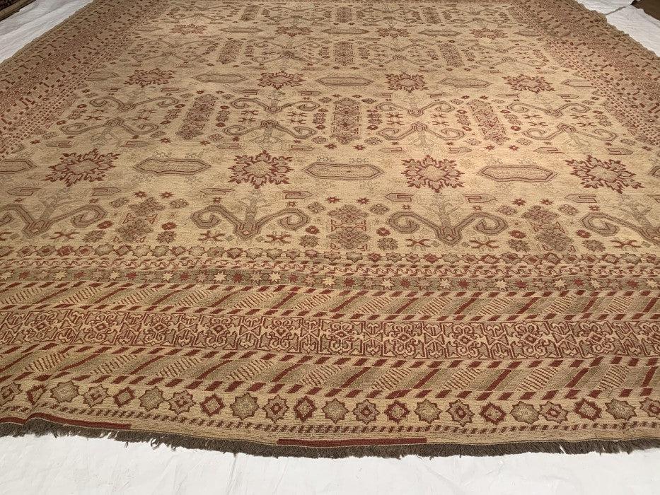 Canvello Gold Color Fine Hand Knotted Bakhshayesh Rug 10' X 12'