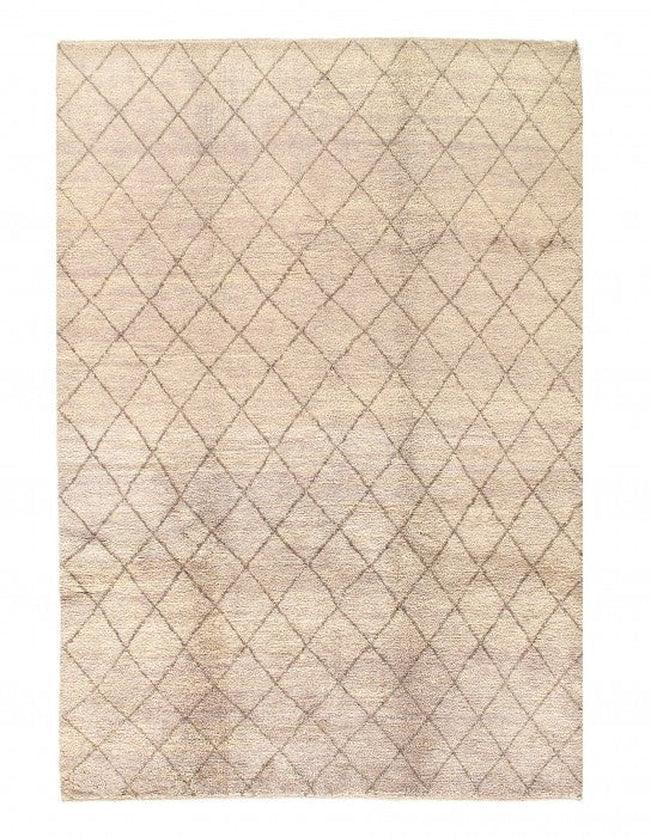 Canvello Gray color hand knotted Moroccon 6'3'' X 9'