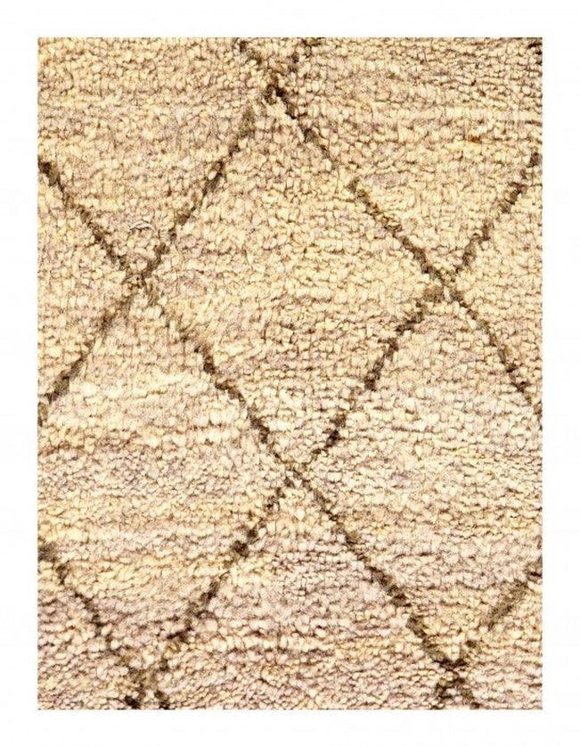 Canvello Gray color hand knotted Moroccon 6'3'' X 9'