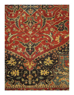 Canvello Gray Fine Mamluk Design Rug - 8' x 10'