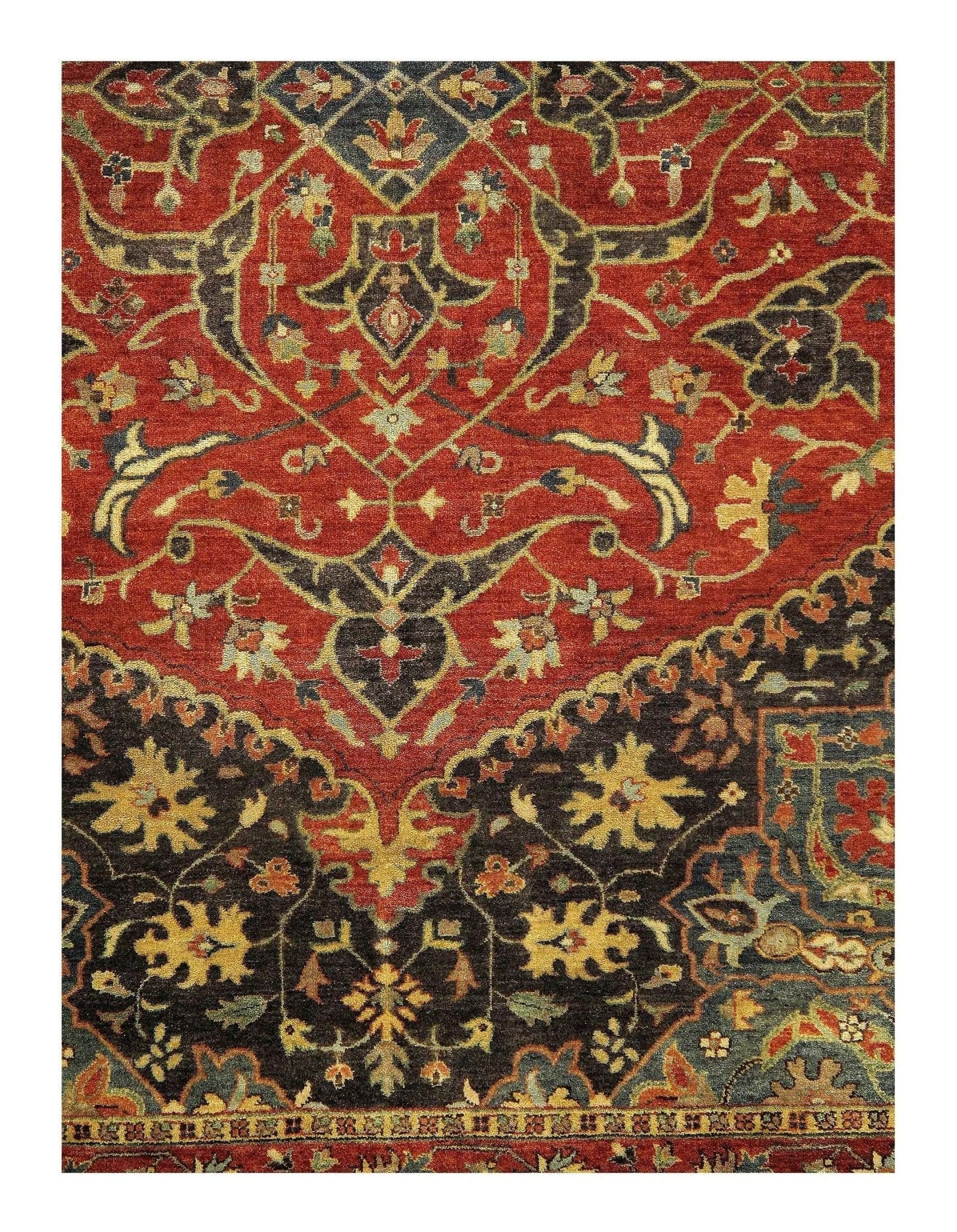 Canvello Gray Fine Mamluk Design Rug - 8' x 10'