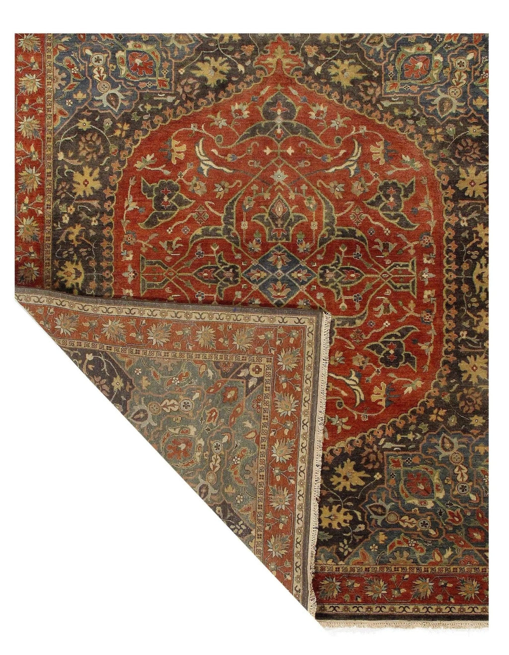 Canvello Gray Fine Mamluk Design Rug - 8' x 10'