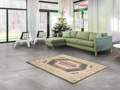 Canvello Green Bokhara Rug - 3' X 5'