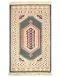 Canvello Green Bokhara Rug - 3' X 5'