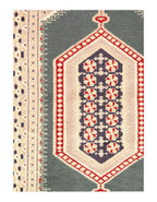 Canvello Green Bokhara Rug - 3' X 5'