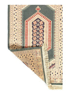 Canvello Green Bokhara Rug - 3' X 5'