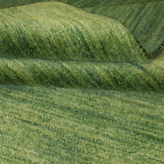 Canvello Hand Made Modern Indo All Over Green Background Green Border 100% Wool on Cotton - 4'1 '' X 6'0''