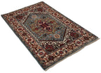 Canvello Hand Made Traditional Medallion Indo Heriz Rug - 4'1'' X 6'0''
