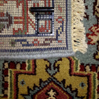 Canvello Hand Made Traditional Medallion Indo Heriz Rug - 4'1'' X 6'0''