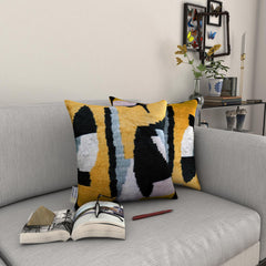 Canvello Handmade Gold Velvet Throw Pillow - 20x20