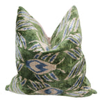 Canvello Handmade Green Velvet Throw Pillows - 20x20