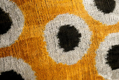 Canvello Handmade Polka Dot Velvet Throw Pillow in Mustard Yellow - Perfect for Modern and Eclectic Decor | 16 x 24 in