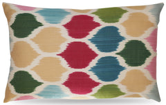 Canvello Handmade Silk Decorative Throw Pillow with Down Filled Insert