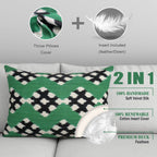 Canvello Handmade Silk Decorative Throw Pillow with Down Filled Insert