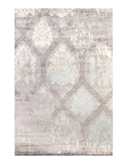 Canvello Ivory Modern Bamboo Silk Rug - 6' X 9'