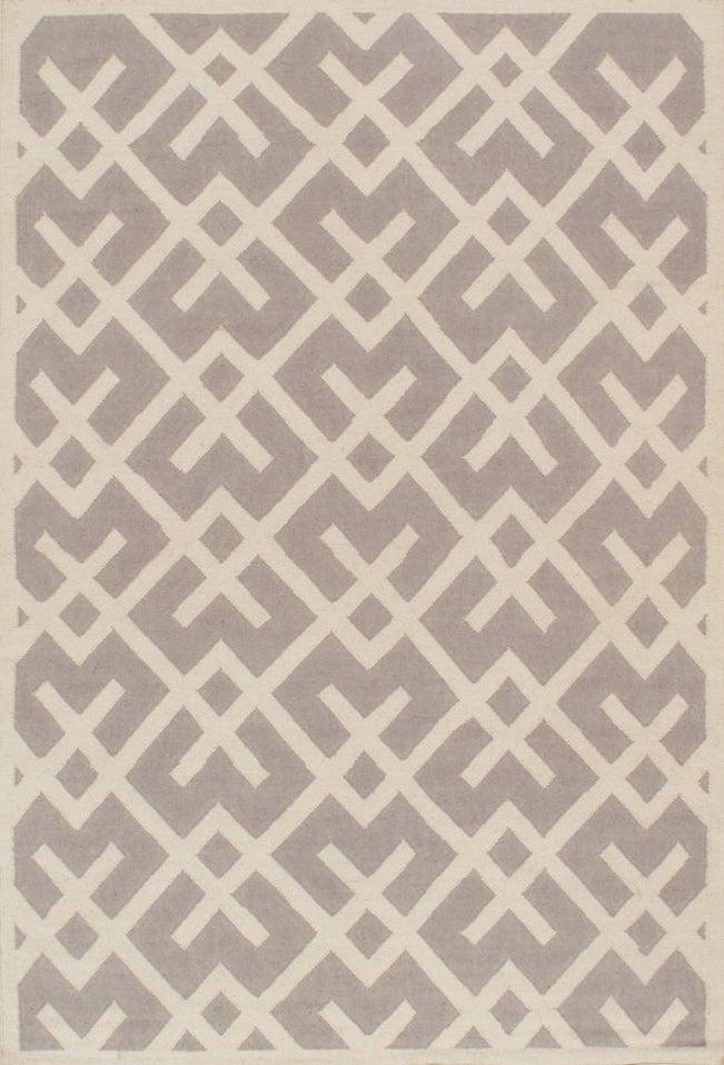 Canvello Kilim Flat Weave Lamb's Wool Area Rug- 4' X 6'