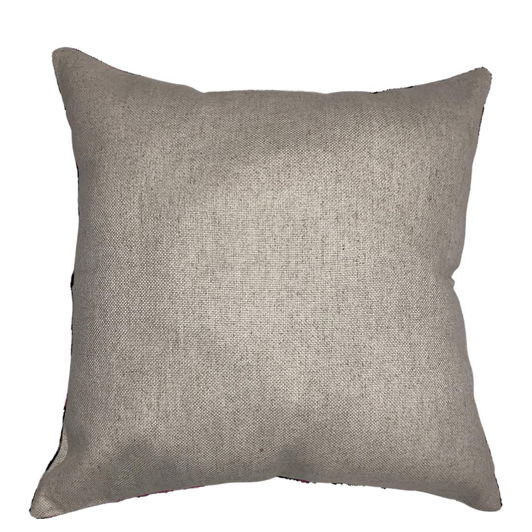 Canvello Light Blue Velvet Turkish Ikat Pillow - 16'' X 16''