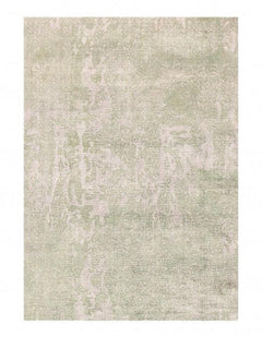 Canvello Light Green color Hand knotted Modern Rug 3' X 5'