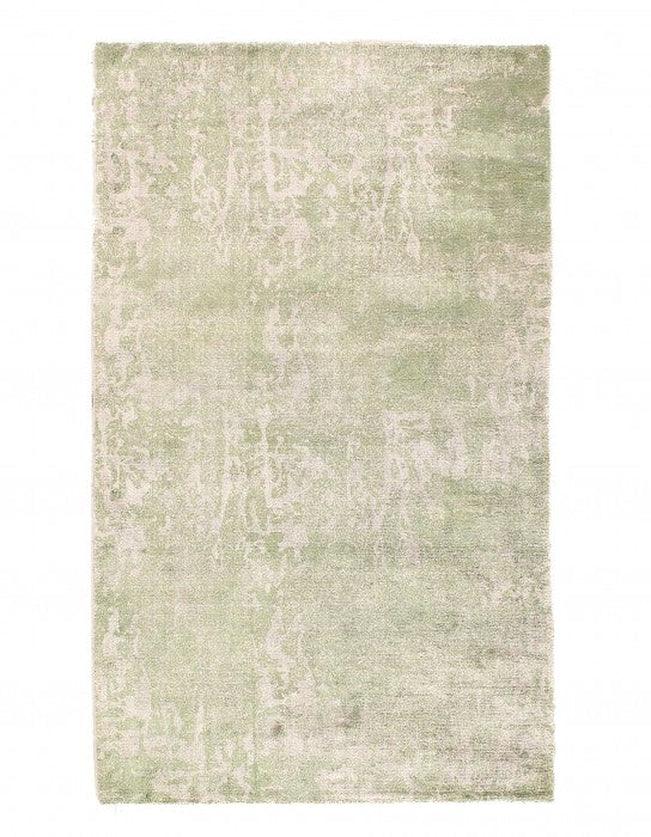 Canvello Light Green color Hand knotted Modern Rug 3' X 5'