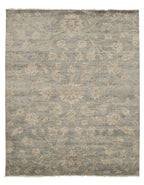 Canvello Light Green Fine Oushak Rug - 8' X 10'