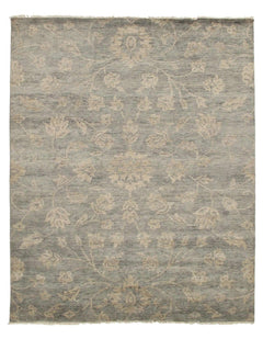 Canvello Light Green Fine Oushak Rug - 8' X 10'