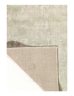 Canvello Light Green Hand knotted Modern Rug - 4' X 6''