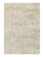 Canvello Light Green Hand knotted Modern Rug - 4' X 6''