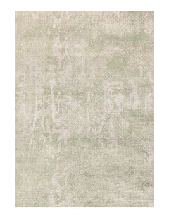 Canvello Light Green Hand knotted Modern Rug - 4' X 6''
