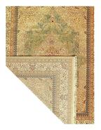 Canvello Light Green Silkroad Tabriz Design rug 9' X 12'