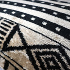 Canvello Luxury Decorative Black & White Throw Pillow | 16 x 24 in (40 x 60 cm)