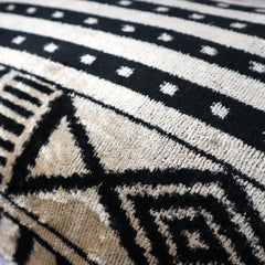 Canvello Luxury Decorative Black & White Throw Pillow | 16 x 24 in (40 x 60 cm)