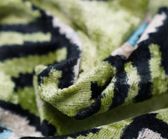 Canvello Luxury Green Smoke Olive Evil Eye Pillow for Couch - 16x16 inch