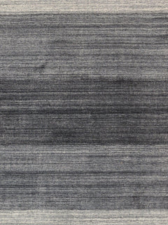 Canvello Modern Hand-Loomed Silk & Wool Charcoal Area Rug- 8'9" X 11'9"