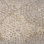 Canvello Naples Embroidered Pillow, Beige/Taupe-1