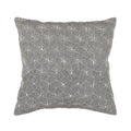 Canvello Naples Embroidered Pillow, Grey/Ivory-0