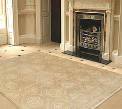 Canvello Ottoman Transitional Hand-Knotted Lamb's Wool Area Rug- 8'2" X 10'1"