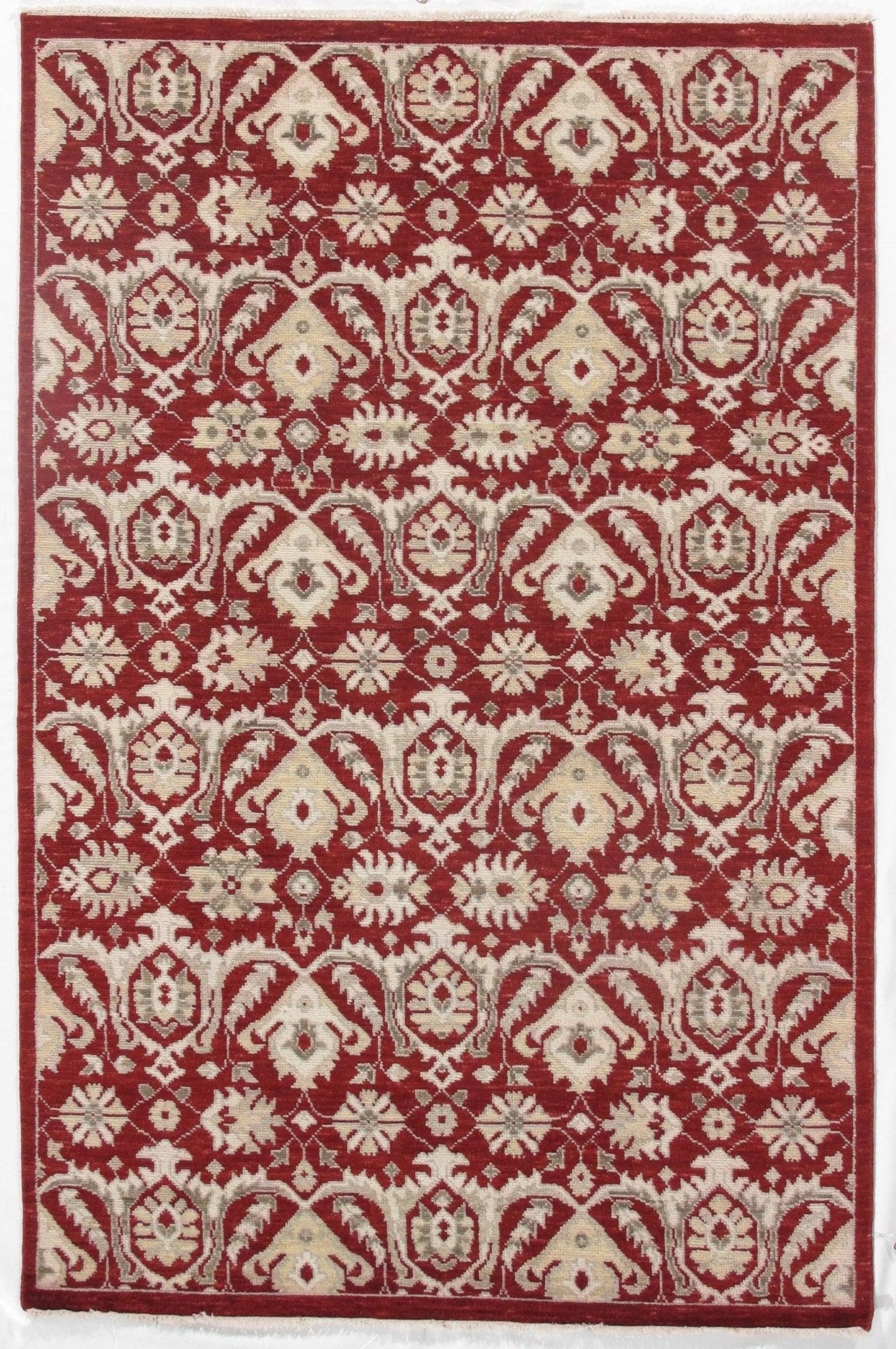 Canvello Red Modern Rug - 6' X 9'