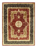 Canvello Red Silkroad Tabriz Design rug - 9' X 12'