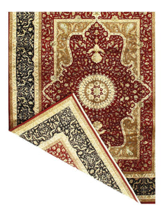 Canvello Red Silkroad Tabriz Design rug - 9' X 12'