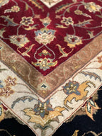 Canvello Red Silkroad Tabriz Design rug - 9' X 12'