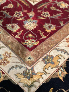 Canvello Red Silkroad Tabriz Design rug - 9' X 12'