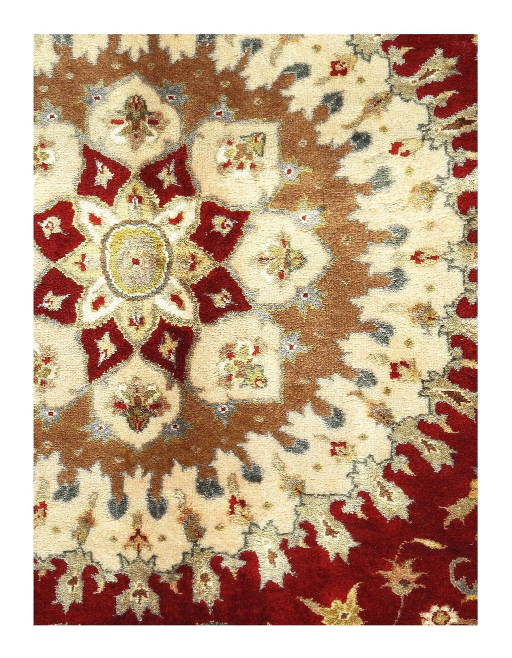 Canvello Red Silkroad Tabriz Design rug - 9' X 12'