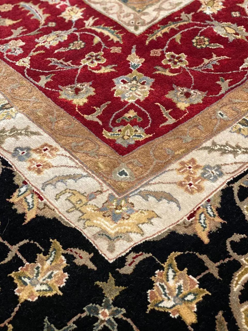 Canvello Red Silkroad Tabriz Design rug - 9' X 12'