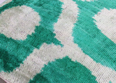 Canvello Throw Luxury Velvet Green Pillow | 16 x 16 in (40 x 40 cm)