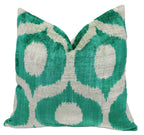 Canvello Throw Luxury Velvet Green Pillow | 16 x 16 in (40 x 40 cm)