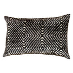 Canvello Turkish Hand Knotted Ikat Pillow - 16'' X 24''