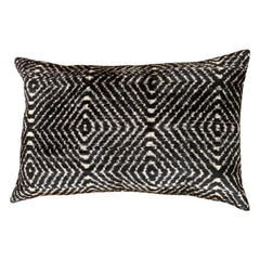 Canvello Turkish Hand Knotted Ikat Pillow - 16'' X 24''