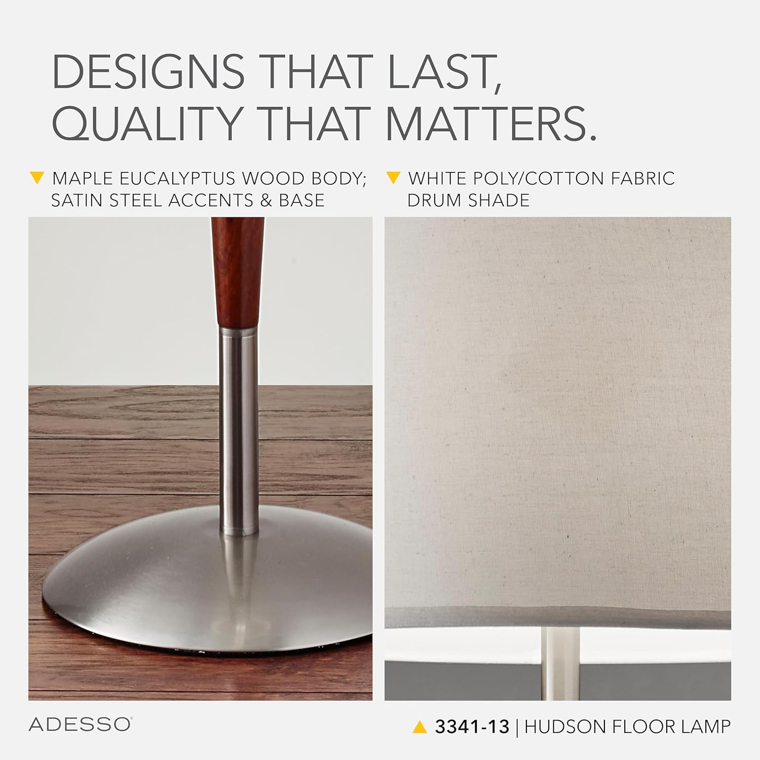 Floor Lamp Maple Eucalyptus Wood With Adjustable Brightness-3