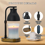 Electric Adjustable Candle Warmer Lamp Including Bulbs