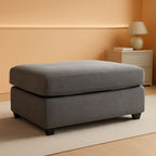 Stairatt Rectangular Gray Upholstered Ottoman Cushioned-0